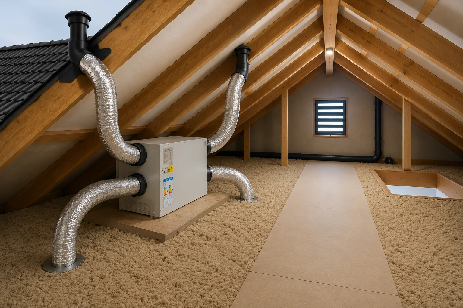 Villaclim23 installée dans des combles perdus