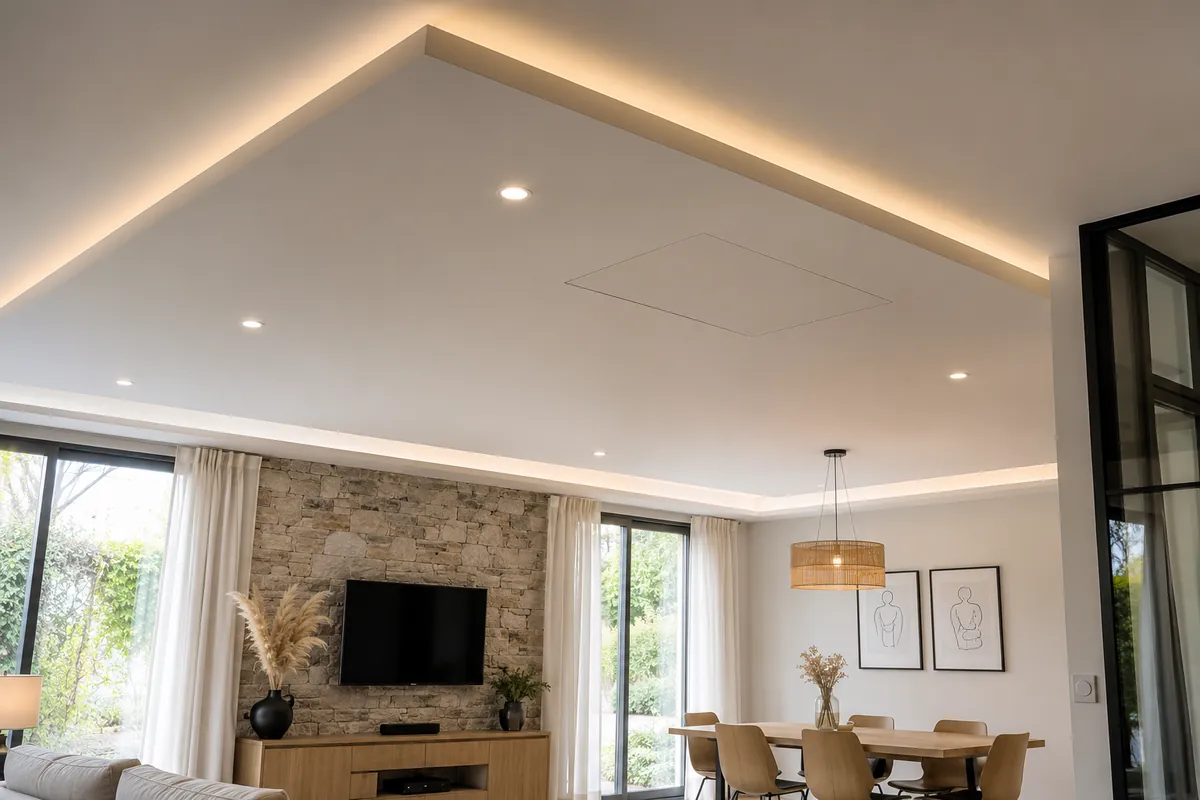 Villaclim23 installée dans un faux plafond